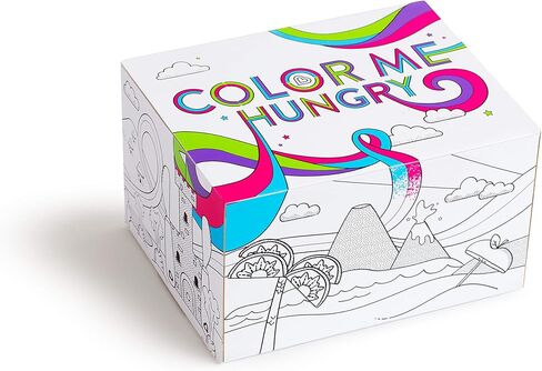 مجموعة مستلزمات تغذية الأطفال الصغار Color Me Hungry مكونة من 7 قطع من Munchkin®، تتضمن أطباق ووعاء وكوب مفتوح وأدوات في صندوق هدايا، باللون الأزرق in Saudi Arabia