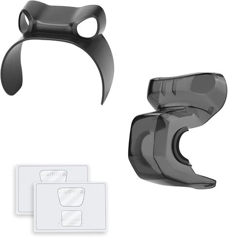 O'woda Air 3 Gimbal Protector Kit: Camera Lens Cover Cap + Lens Sun Hood Sunshade Gimbal Guard + Tempered Films (2 Sets), 3-in-1 Lens Protection Accessories for DJI Air 3 in Saudi Arabia