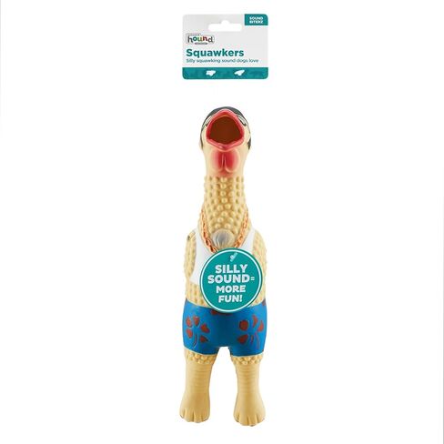 Charming Pet Squawkers Holiday Earl Latex Rubber Chicken Interactive Dog Toy, Large in Kuwait