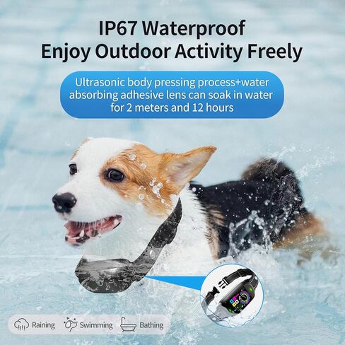 Tesitehi Dog Bark Collar, Bark Collar for Small Medium Large Dogs, Smart AI Dual Recognition Anti Bark Collar, Rechargeable Automatic Stop Dog Barking Collars with 3 Adjustable Shock Modes Activated in Kuwait