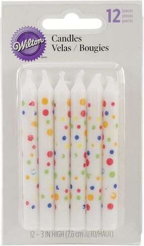 شموع Wilton Candles، حفلة بنقاط جميلة، 12 قطعة in Saudi Arabia
