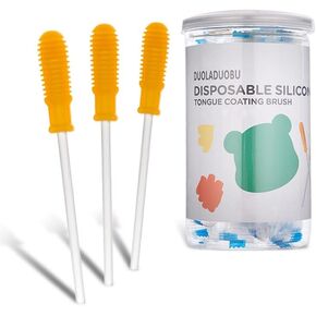 مجموعة تنظيف اللسان من السيليكون للاطفال من الفزون - للاستعمال مرة واحدة in Kuwait