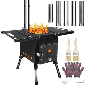 بانجوهو٨٨ موقد حرق الخشب، موقد خشبي للتخييم، موقد تخييم محمول لحرق الخشب للخيمة، مواقد خشبية للتدفئة المنزلية والتخييم وصيد الأسماك في الجليد والطبخ والمشي لمسافات طويلة والسفر in Kuwait