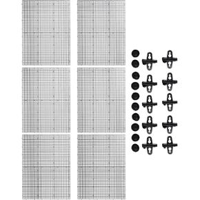 ايبتوبوم مجموعة واحدة من قفص بيض بلاستيكي لحوض السمك، صينية تقسيم شبكية سوداء لحوض الاسماك، صينية تقسيم شبكية معزولة لحوض السمك للتكاثر المختلط، 6 فواصل و10 فواصل in Kuwait