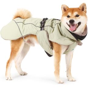 Laifug Dog Cold Weather Coats, Gray Blue Two Legs Dog Winter Coat with Elastic Adjustment Rope and Double Traction Ring, Waterproof Windproof Cold Weather Dog Clothes for Small to Extra Large Dogs in Kuwait