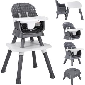 Accombe High Chair 7 in 1 Baby High Chairs for Babies and Toddlers Booster Seat for Dining Table, Convertible Baby Eating Chair Adjustable Plastic Highchairs for Baby Boy Girl, Sit up Floor Chair in Kuwait