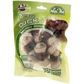 منتجات الحيوانات الأليفة ذات الأولوية K-9 كوكهاوس بطة ملفوفة بعظام صغيرة - 7 قطع، (170917) in Kuwait