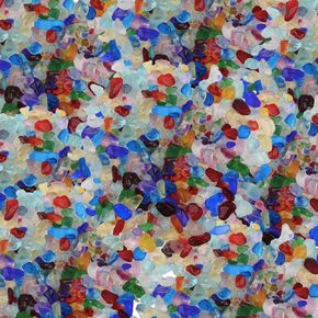 Glass Pebbles Aquarium Gravel Fish Tank Rocks,2 Lb Mini Rainbow Gravel Pebbles Aquarium Gravel Irregular Glass Gems Stones Beads Marble Pebbles Rock (0.78-1.18 Inches)