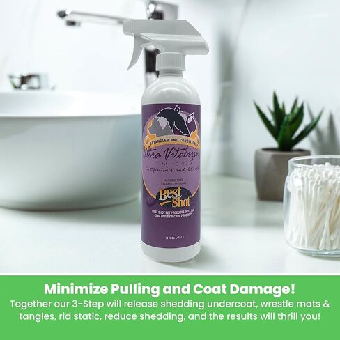 Best Shot The MAXX Ultra Concentrate Miracle Detangler and Conditioner, Moisturizing Conditioner for Pets, Hypoallergenic, 8.5 Oz. in Kuwait