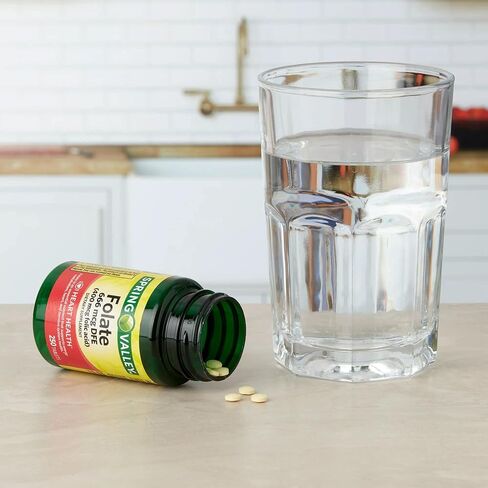 حمض الفوليك 666 ميكروغرام دي اف اي 400 ميكروغرام من حمض الفوليك يتضمن ملصق لوال + سبرينج فالي فولات 666 ميكروغرام دي اف اي 400 ميكروغرام حمض الفوليك | 250 قطعة | in Kuwait