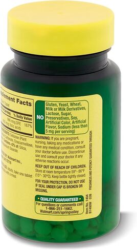 حمض الفوليك 666 ميكروغرام دي اف اي 400 ميكروغرام من حمض الفوليك يتضمن ملصق لوال + سبرينج فالي فولات 666 ميكروغرام دي اف اي 400 ميكروغرام حمض الفوليك | 250 قطعة | in Kuwait