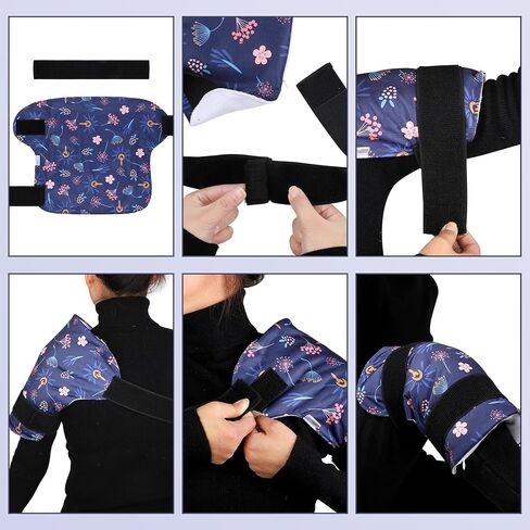 وسادة تدفئة قابلة لإعادة الاستخدام في الميكروويف من ليكالوس للركبتين والأكتاف والمعدة والظهر مع حرارة رطبة، ولف بذر الكتان للرقبة والكتف للتشنجات والعضلات والمفاصل والركبتين والظهر والرقبة والكتفين in Kuwait