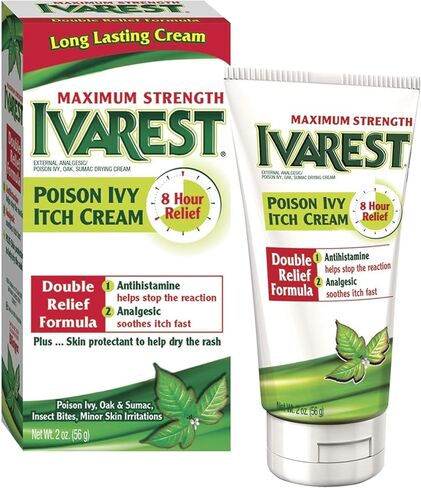 Ivarest 8 Hour Maximum Strength Anti - Itch Cream - 2 Oz/Pack, 2 Pack in Kuwait