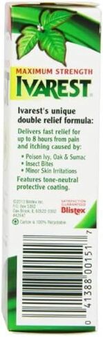 Ivarest 8 Hour Maximum Strength Anti - Itch Cream - 2 Oz/Pack, 2 Pack in Kuwait