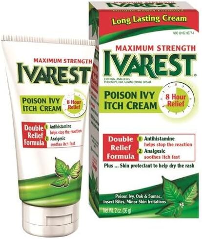 Ivarest 8 Hour Maximum Strength Anti - Itch Cream - 2 Oz/Pack, 2 Pack in Kuwait
