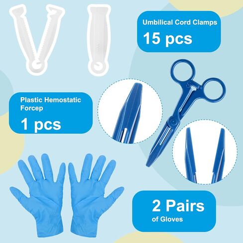 67 Pcs Puppy Kitten Whelping Supplies Kit for Puppies Birth, Newborn Pet Whelping Kit Includes Collars Feeding Nipple Bottle Record Keeping Charts Bulb Aspirator Cord Clamp Scissor Stethoscope Gloves in Saudi Arabia