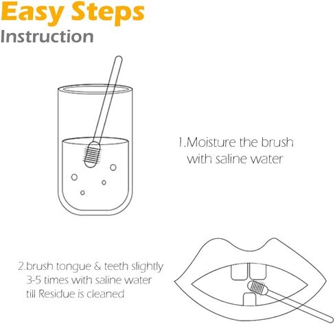 مجموعة تنظيف اللسان من السيليكون للاطفال من الفزون - للاستعمال مرة واحدة in Kuwait