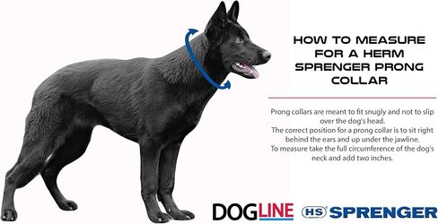 Herm Sprenger Neck Tech Stainless Steel Prong Dog Training Collar with Quick Release Buckle Pet Pinch Collar No-Pull Collar for Dogs Made in Germany 24 inches in Saudi Arabia