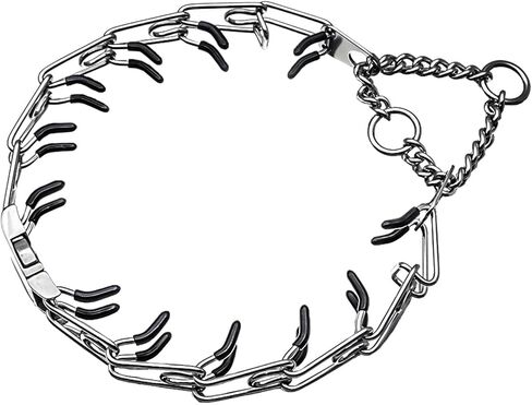 طوق للكلاب بدون سحب - طوق تدريب للكلاب مع أطراف مريحة، طوق بإبزيم معدني سريع التحرير وقابل للتعديل، أداة مشي للكلاب للسلالات الصغيرة والمتوسطة والكبيرة - سلسلة معدنية للكلاب in Kuwait