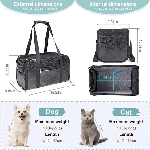 Pet Dog Car Seat for Small Dog Large Center Console Dog Car Seat for Puppy Cat Dog Travel Protable Booster Seat Anti-Slip Dog Car Bed Carseat PU Leather 0-22 lbs Gray in Saudi Arabia
