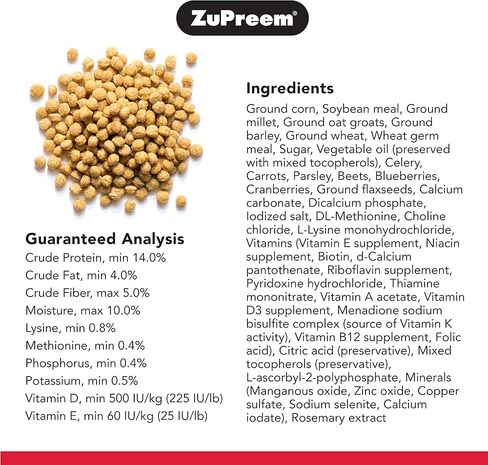 زوبريم سمارت يختار طعام الطيور للطيور المتوسطة، 2.5 رطل (عبوة من 2) - التغذية اليومية، الكوكاتيل، الكويكرز، طيور الحب، الكونيور الصغيرة in Kuwait