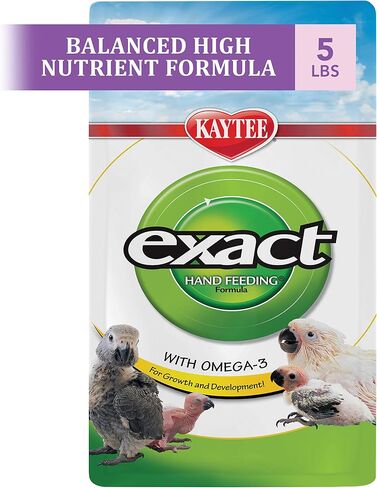 Kaytee Exact Hand Feeding Pet Bird Baby Food For Parrots, Parakeets, Lovebirds, Cockatiels, Conures, Cockatoos, and Macaws, 5 Pound in Saudi Arabia