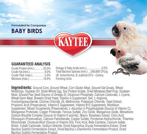 Kaytee Exact Hand Feeding Pet Bird Baby Food For Parrots, Parakeets, Lovebirds, Cockatiels, Conures, Cockatoos, and Macaws, 5 Pound in Saudi Arabia