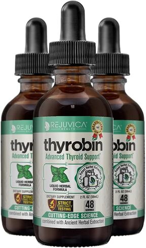 Thyrobin - Advanced Thyroid Support Supplement - Liquid Delivery for Better Absorption - Iodine, Stinging Nettle, Kelp, Astragalus, Ashwagandha & More! in Saudi Arabia