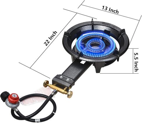 Vivicreate Camping Stove, Outdoor Propane Gas Stove, 0-20 PSIG adjustable high pressure stove in Kuwait