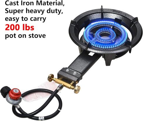 Vivicreate Camping Stove, Outdoor Propane Gas Stove, 0-20 PSIG adjustable high pressure stove in Kuwait