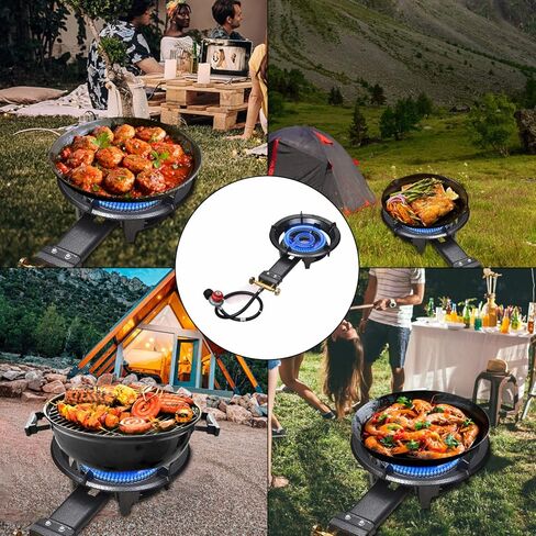 Vivicreate Camping Stove, Outdoor Propane Gas Stove, 0-20 PSIG adjustable high pressure stove in Kuwait