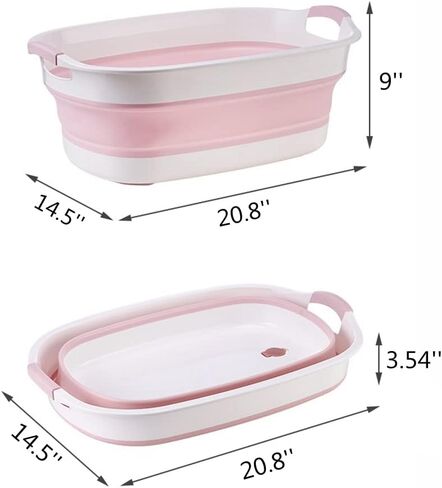 Foldable Ferret Bathtub with Drainage Hole - Plastic Collapsible Small Animal Swimming Pool Multifunctional Portable Folding Washing Tub for Ferret Guinea Pig Bearded Dragon Kitten Puppy (Blue) in Saudi Arabia