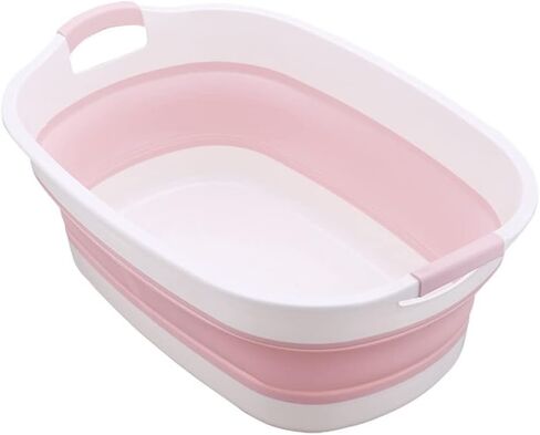 Foldable Ferret Bathtub with Drainage Hole - Plastic Collapsible Small Animal Swimming Pool Multifunctional Portable Folding Washing Tub for Ferret Guinea Pig Bearded Dragon Kitten Puppy (Blue) in Saudi Arabia