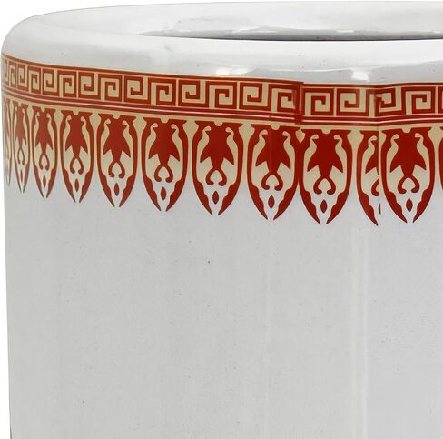 Red Lantern 24" Satsuma Peacock Porcelain Umbrella Stand, 2 Foot in Saudi Arabia