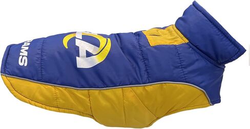 NFL Detroit Lions Puffer Vest for Dogs & Cats, Size Large. Warm, Cozy, and Waterproof Dog Coat, for Small and Large Dogs/Cats. Best NFL Licensed PET Warming Sports Jacket in Kuwait