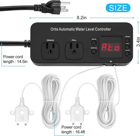 نظام اغلاق تلقائي، وحدة اعادة تعبئة المياه من اوريتيس للتحكم في مستوى المياه وتغيير المياه تلقائيا لحوض السمك وحوض السباحة والمياه المالحة والعذبة، وحفر مضخة الحوض in Kuwait