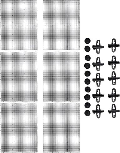 ايبتوبوم مجموعة واحدة من قفص بيض بلاستيكي لحوض السمك، صينية تقسيم شبكية سوداء لحوض الاسماك، صينية تقسيم شبكية معزولة لحوض السمك للتكاثر المختلط، 6 فواصل و10 فواصل in Kuwait