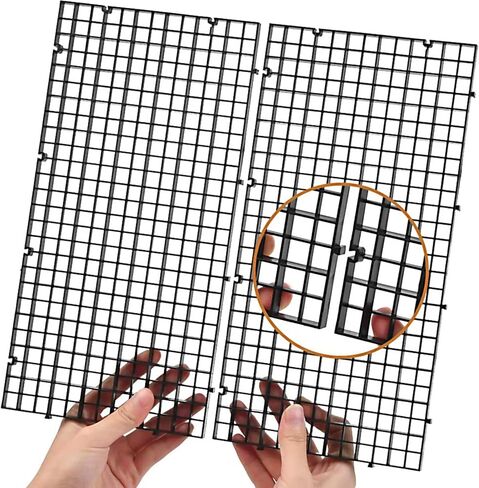 ايبتوبوم مجموعة واحدة من قفص بيض بلاستيكي لحوض السمك، صينية تقسيم شبكية سوداء لحوض الاسماك، صينية تقسيم شبكية معزولة لحوض السمك للتكاثر المختلط، 6 فواصل و10 فواصل in Kuwait