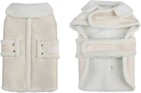 Dog Winter Jacket, Warm Windproof Dog Sweaters for Small Dogs, Thick Apparelf Fleece Coat for Medium Large Dogs (X-Small) in Saudi Arabia