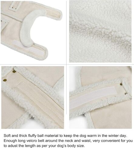 Dog Winter Jacket, Warm Windproof Dog Sweaters for Small Dogs, Thick Apparelf Fleece Coat for Medium Large Dogs (X-Small) in Saudi Arabia