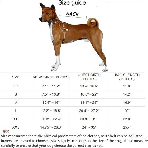Dog Winter Jacket, Warm Windproof Dog Sweaters for Small Dogs, Thick Apparelf Fleece Coat for Medium Large Dogs (X-Small) in Saudi Arabia