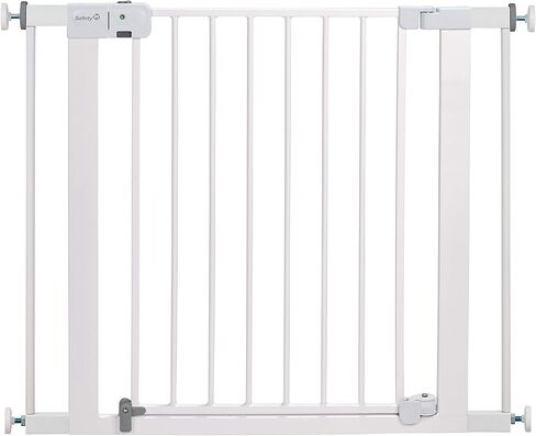 Safety 1st Easy Install Baby Gate for Doorways, Auto-Close Pressure-Mounted Magnetic Latch, Indoor Dog Gates, No Drilling, Fits 29"-38", White in Saudi Arabia