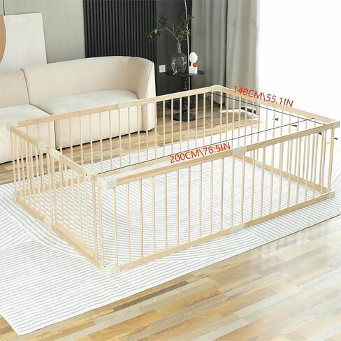 Baby Playpen Play Fence Gate Play Pen Wood Large,Playpens for Babies and Toddlers Kids Indoor,Baby Play Yards Gym in Saudi Arabia