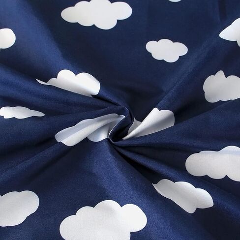 Biloban Fitted Sheets, Navy Cloud & Grey Arrow, 2-Pack | Ultra Soft, Square Playard/Playpen Fitted Sheets for 36x36 Playard & Mattress in Saudi Arabia