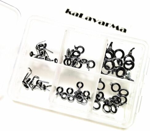 كالافرما صنارة صيد السمك LS أدلة مركز سيراميك صغير للغاية قضبان صيد حلقية أدلة الصب/قضيب الغزل أدلة السيراميك الفولاذ المقاوم للصدأ 60 قطعة in Kuwait