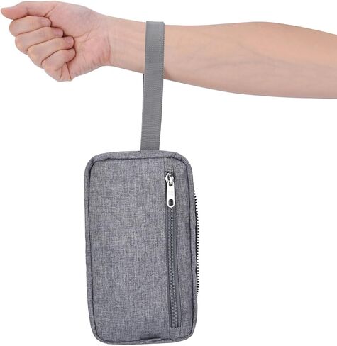 منظم عربة الأطفال من بيبيمور و4 قطع خطافات لعربة الأطفال وحقيبة تخزين للعربات التي تجرها الدواب مع جيب قابل للفصل وجيب للهاتف المحمول ومنظم للكرسي مع حزام كتف وحقيبة يد (أسود) in Kuwait