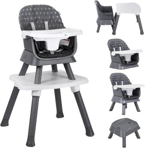 Accombe High Chair 7 in 1 Baby High Chairs for Babies and Toddlers Booster Seat for Dining Table, Convertible Baby Eating Chair Adjustable Plastic Highchairs for Baby Boy Girl, Sit up Floor Chair in Kuwait
