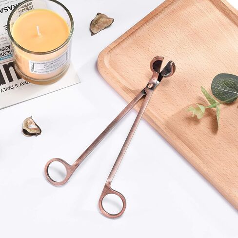 NA Candle Wick Trimmer, Polished Stainless Steel Wick Cutter Wick Clipper Wick Scissors for You to Safely Remove The Spent Wicks, Controllable The Candle Flame and Cleaner Burning (Antique Copper) in Saudi Arabia