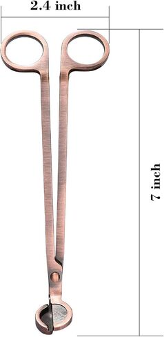 NA Candle Wick Trimmer, Polished Stainless Steel Wick Cutter Wick Clipper Wick Scissors for You to Safely Remove The Spent Wicks, Controllable The Candle Flame and Cleaner Burning (Antique Copper) in Saudi Arabia