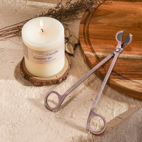 NA Candle Wick Trimmer, Polished Stainless Steel Wick Cutter Wick Clipper Wick Scissors for You to Safely Remove The Spent Wicks, Controllable The Candle Flame and Cleaner Burning (Antique Copper) in Saudi Arabia